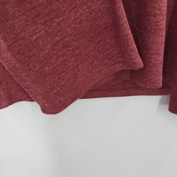 Lucky Brand Long Sleeve Top Womens Size Small Maroon Bell Sleeves 7W72135 - Picture 3 of 11